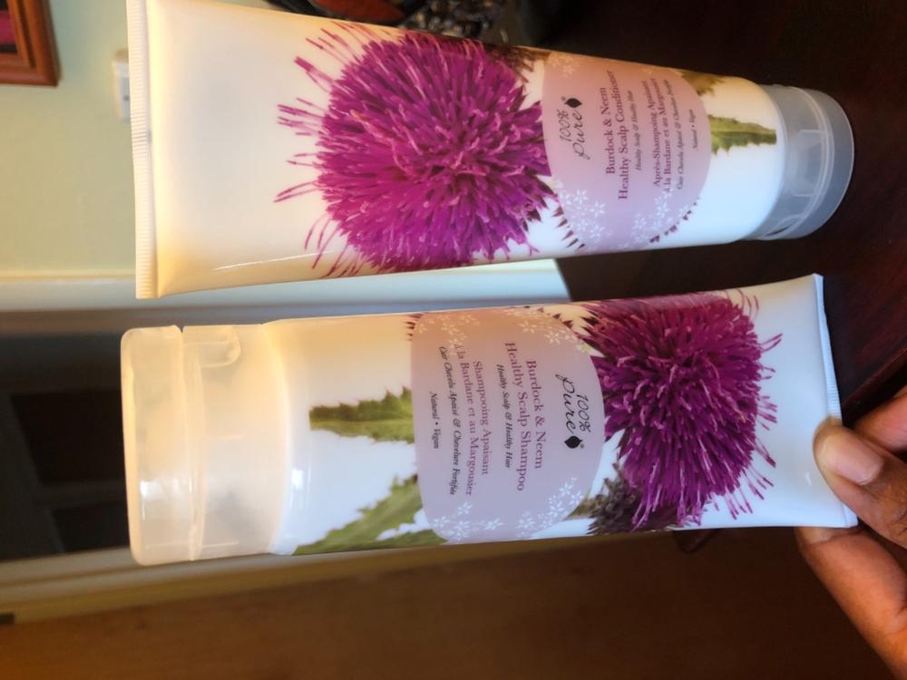 Burdock & Neem Healthy Scalp Shampoo 8 oz - Customer Photo From CHERIE T.